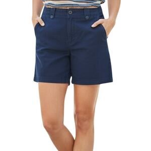 Lauren Ralph Lauren Vintage Y2K Navy Blue Cotton Shorts Womens 8